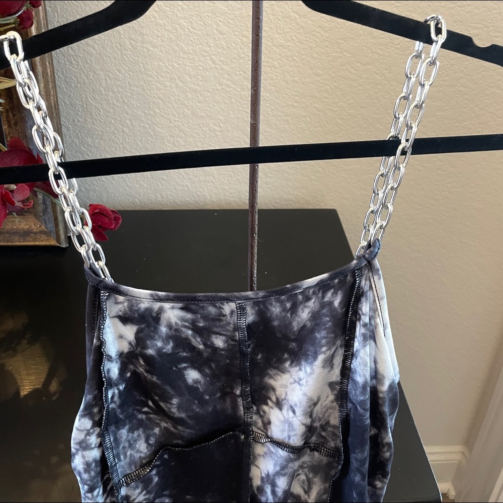 Mini dress with chain straps XS- NEW NO TAG